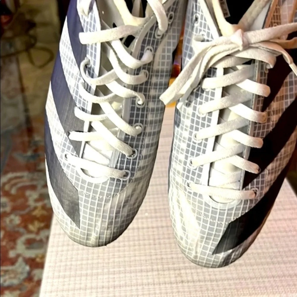 Adidas Black and White ADIDAS Athletic Shoes with Signature Stripes, pre loved